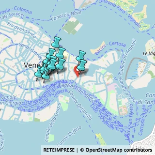 Mappa Calle de la Vida, 30122 Venezia VE, Italia (0.7565)