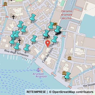 Mappa Calle de la Vida, 30122 Venezia VE, Italia (0.122)