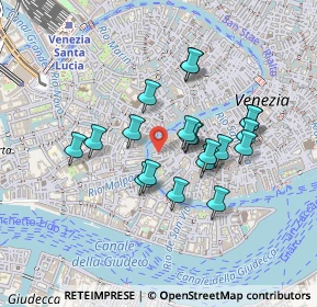 Mappa Calle Morolin S. Polo, 30124 Venezia VE, Italia (0.3655)