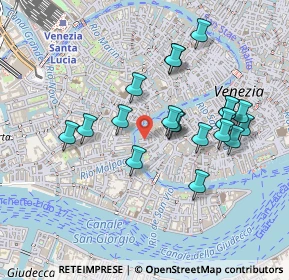 Mappa Calle Morolin S. Polo, 30124 Venezia VE, Italia (0.428)