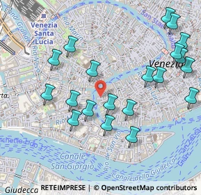 Mappa Calle Morolin S. Polo, 30124 Venezia VE, Italia (0.5575)