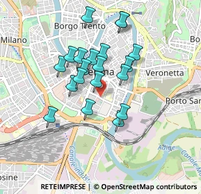 Mappa Facoltà di Giurisprudenza - Università degli Studi di Verona, 37122 Verona VR, Italia (0.7345)