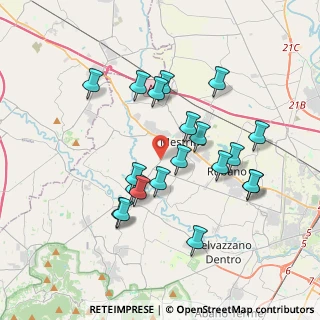 Mappa Via Tevere, 35025 Mestrino PD, Italia (3.5095)