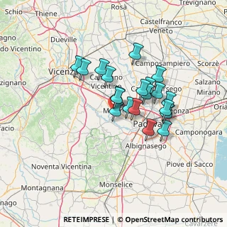 Mappa Via Tevere, 35025 Mestrino PD, Italia (10.5415)