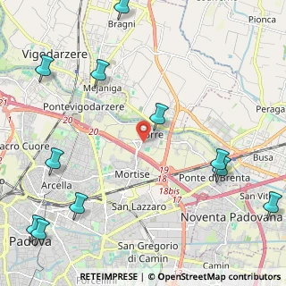 Mappa Via Angelo Ampezzan, 35129 Padova PD, Italia (3.12364)