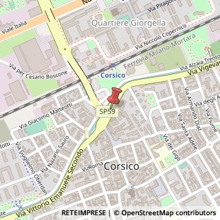 Mappa Via Vittorio Emanuele II,  36, 20094 Corsico, Milano (Lombardia)