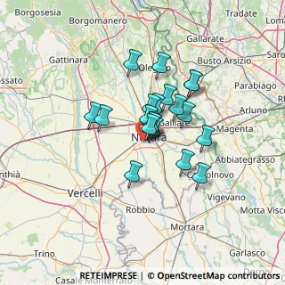 Mappa Via Ravenna, 28100 Novara NO, Italia (9.3385)