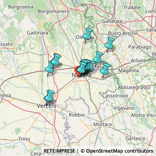 Mappa Via Ravenna, 28100 Novara NO, Italia (8.71188)