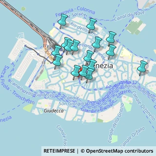 Mappa Calle San Bernardo, 30123 Venezia VE, Italia (0.76563)