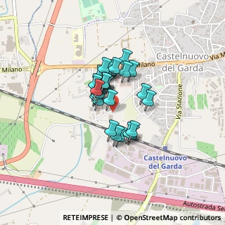 Mappa Via Montini, 37014 Castelnuovo del Garda VR, Italia (0.26429)