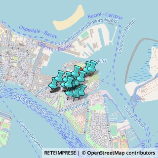 Mappa Calle Marafoni, 30122 Venezia VE, Italia (0.24583)