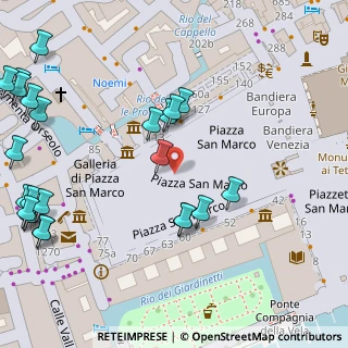 Mappa P.za San Marco, 30124 Venezia VE, Italia (0.0625)