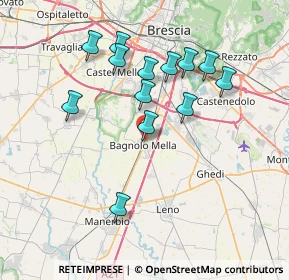 Mappa Via Don Milani, 25021 Bagnolo Mella BS, Italia (6.96231)