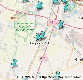 Mappa Via Don Milani, 25021 Bagnolo Mella BS, Italia (6.56556)