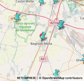 Mappa Via Antonio Rosmini, 25021 Bagnolo Mella BS, Italia (6.70923)