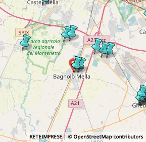 Mappa Via Don Lorenzo Milani, 25021 Bagnolo Mella BS, Italia (5.7645)