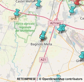 Mappa Via Antonio Rosmini, 25021 Bagnolo Mella BS, Italia (5.6175)