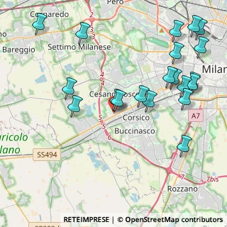 Mappa Via Nuova Vigevanese, 20090 Cesano Boscone MI, Italia (4.9825)