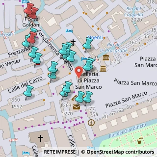 Mappa 1280 S. MARCO, 30124 Venezia VE, Italia (0.0381)