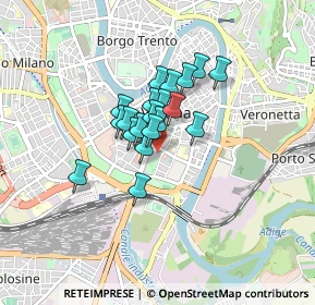 Mappa C.so Porta Palio, 37122 Verona VR, Italia (0.5175)