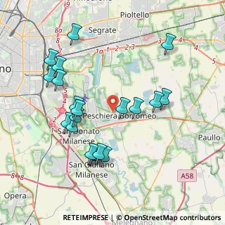 Mappa Via XXV Aprile, 20068 Peschiera Borromeo MI, Italia (4.0525)