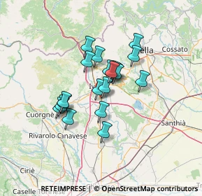 Mappa Via Novara, 10015 Ivrea TO, Italia (9.7105)