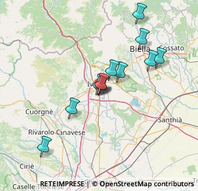 Mappa Via Novara, 10015 Ivrea TO, Italia (12.03545)