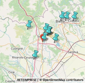 Mappa Via Novara, 10015 Ivrea TO, Italia (11.75182)