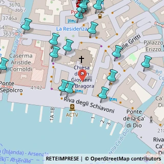 Mappa Campo Bandiera e Moro o de la Bragora, 30122 Venezia VE, Italia (0.08261)