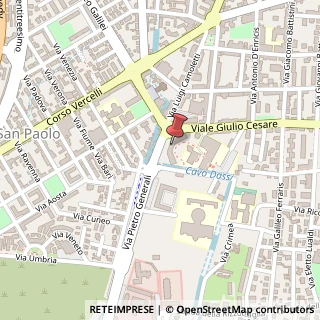 Mappa Via Luigi Camoletti, 21, 28100 Novara, Novara (Piemonte)