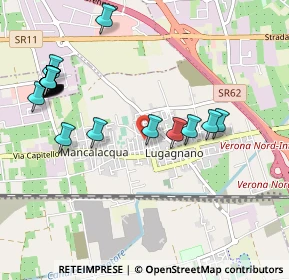 Mappa Via Giuseppe Garibaldi, 37060 Lugagnano VR, Italia (1.1855)