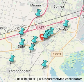 Mappa Via Naritti, 30034 Mira VE, Italia (3.1725)