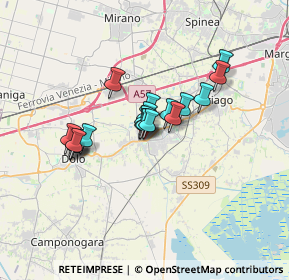 Mappa Via Naritti, 30034 Mira VE, Italia (2.44895)