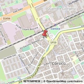 Mappa Via Giacomo Matteotti, 1, 20094 Corsico, Milano (Lombardia)