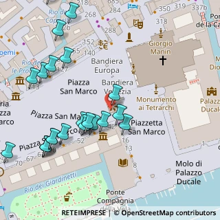Mappa Travelex Italia LTD San Marco, 30124 Venezia VE, Italia (0.06087)