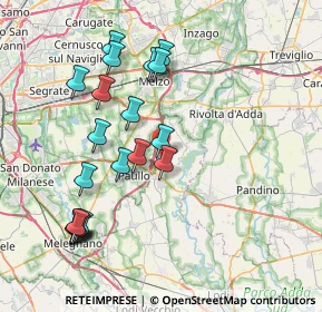 Mappa Via Fratelli Cervi, 26833 Merlino LO, Italia (8.0875)