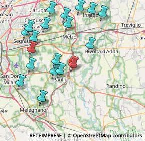 Mappa Via Fratelli Cervi, 26833 Merlino LO, Italia (9.0725)