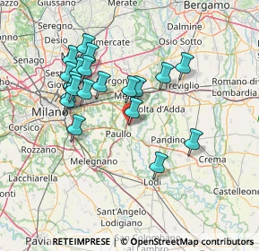 Mappa Via Fratelli Cervi, 26833 Merlino LO, Italia (13.6255)