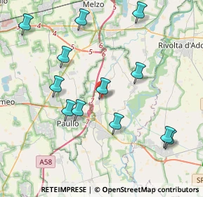 Mappa Via Fratelli Cervi, 26833 Merlino LO, Italia (4.2575)