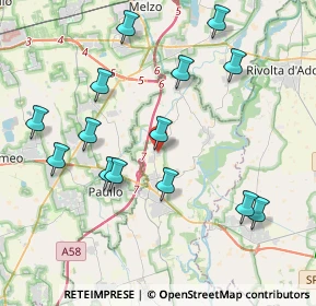 Mappa Via Fratelli Cervi, 26833 Merlino LO, Italia (4.23643)