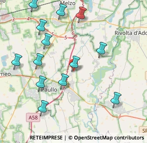 Mappa Via Fratelli Cervi, 26833 Merlino LO, Italia (4.54462)