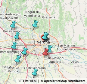 Mappa Via degli Alpini, 37121 Verona VR, Italia (7.1375)