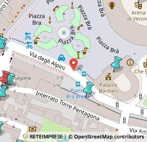 Mappa P.zza Bra, 37122 Verona VR, Italia (0.1445)