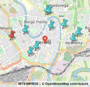 Mappa P.zza Bra, 37121 Verona VR, Italia (1.13091)