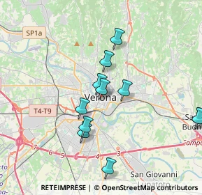 Mappa P.zza Bra, 37121 Verona VR, Italia (3.57909)