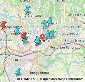 Mappa P.zza Bra, 37121 Verona VR, Italia (1.82333)