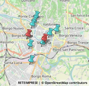 Mappa P.zza Bra, 37121 Verona VR, Italia (1.35818)