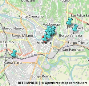 Mappa Via degli Alpini, 37121 Verona VR, Italia (1.33455)