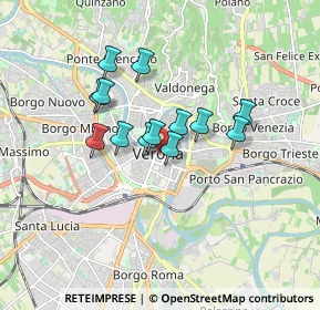 Mappa P.zza Bra, 37121 Verona VR, Italia (1.27462)
