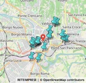 Mappa Via degli Alpini, 37121 Verona VR, Italia (1.2415)